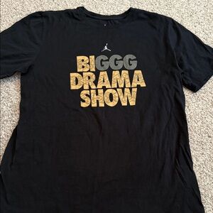 Jordan Black and Gold Graphic Tee.  GGG boxer rare Jordan t shirt